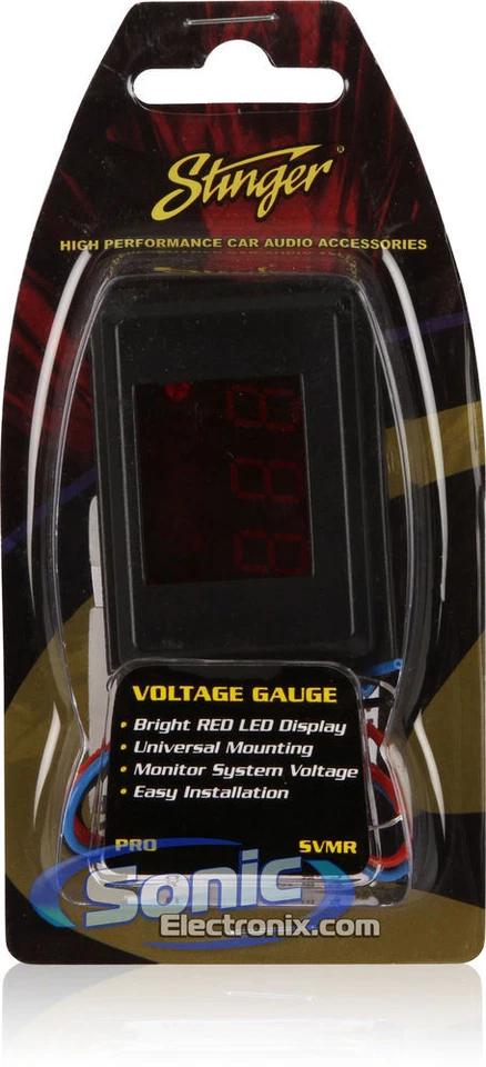 Stinger SVMR Red LED Voltage Display Monitor System w/ Universal Mounting - image 4 of 4