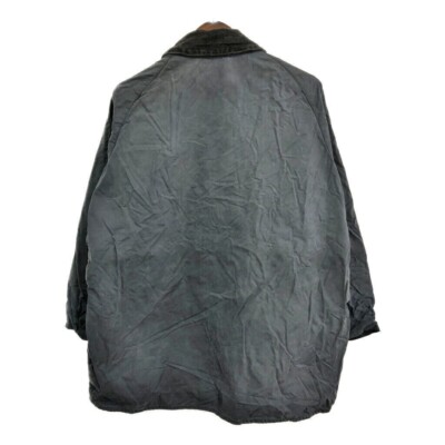 Barbour BEAUFORT Oiled Jacket Blouson Coat Men Size C 46 Navy Blue