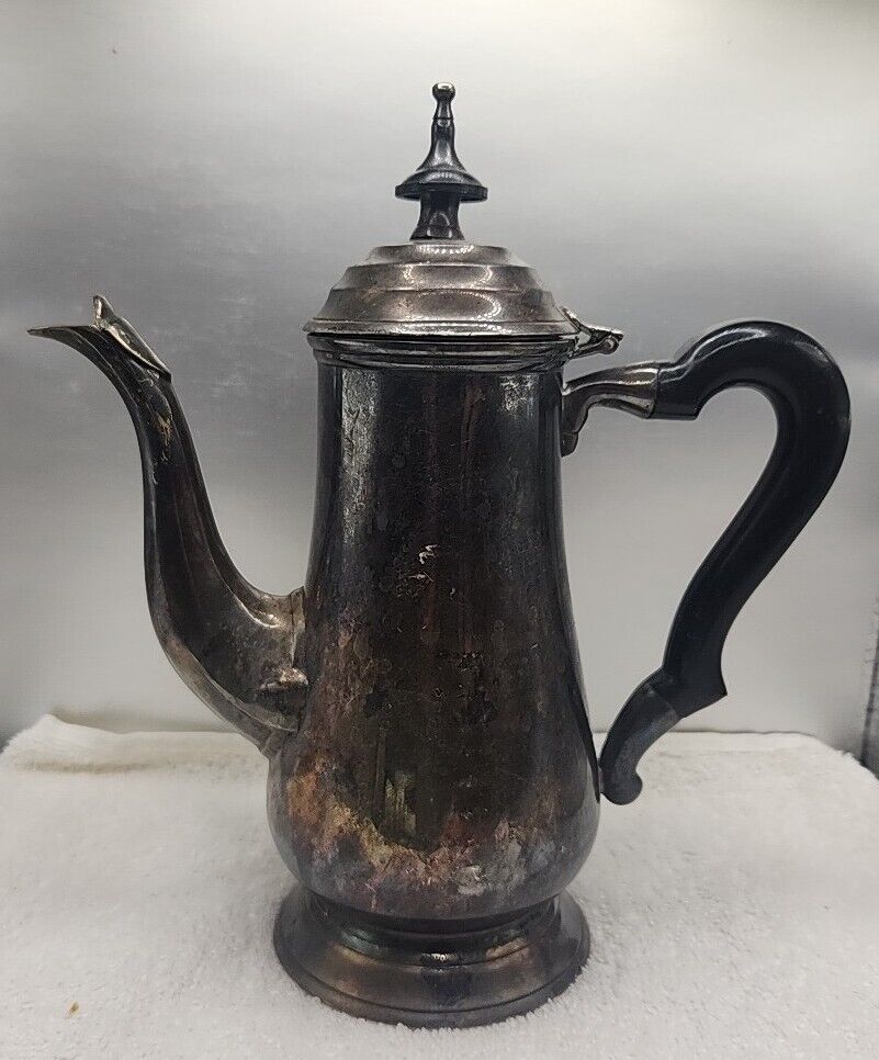 Vintage Coffee/Tea Pot Marked WA 24 L EPNS India Silver
