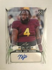 NESTA JADE SILVERA 2023 Leaf Draft AUTO XRC ARIZONA STATE Las Vegas Raiders