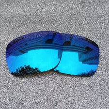 2 Sets Ice Blue Polarized Replacement Lenses For-Oakley Big Taco Sunglass OO9173