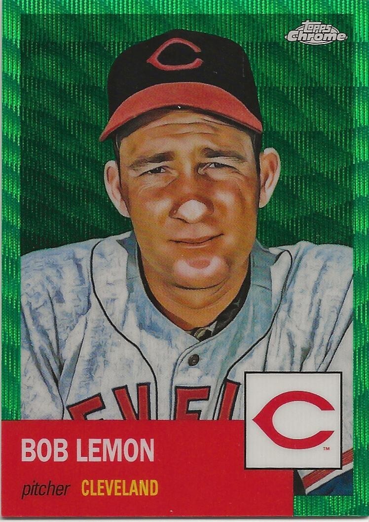 2022 Topps Chrome Platinum Ann Green Wave Bob Lemon 67/99 #390