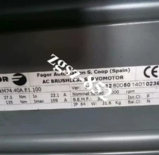 Fagor test is good used FXM74.30A.E1.100 servo motor Fast Shipping FedEx or DHL