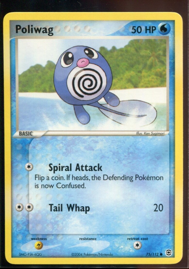 Poliwag- ex FireRed & LeafGreen 75/112 2004 NM Pokemon