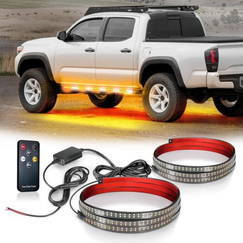 OPT7 Running Board LED Light Warning Emergency Side Step Strip Truck SUV VAN DRL - Picture 7 of 8