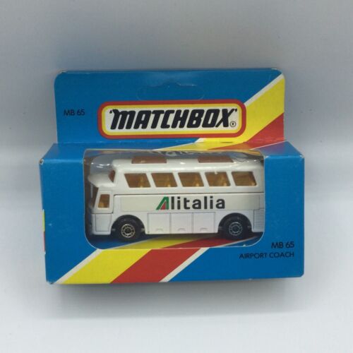 Matchbox 1-75 MB65 Airport Coach Alitalia MIB Unpunched