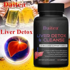 Liver Support, Cleanse, Detox and Repair Capsules with 27 Herbs