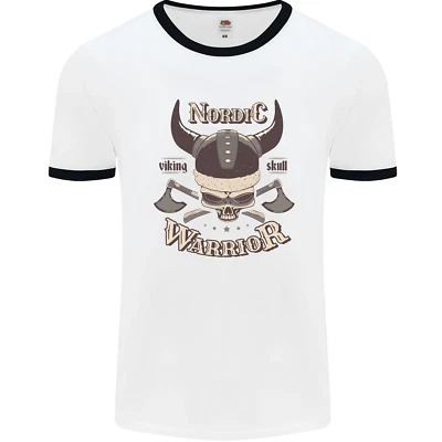 Nordischer Krieger Wikinger Schädel Herren Ringer Maglietta - Bild 1 von 4