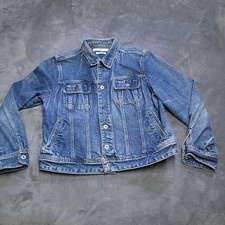 Tommy Hilfiger Denim Jean Jacket Size Youth XL Girls Coat Button Pockets