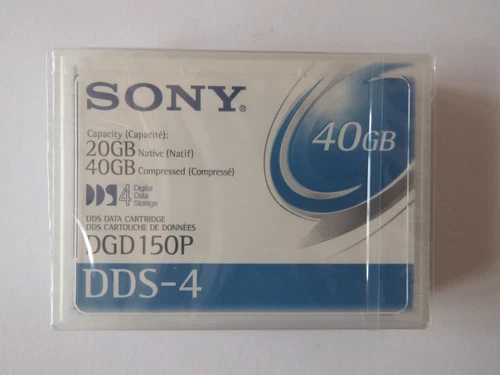 Sony DDS4/DDS-4 DAT Data Tape/Cartridge 20/40GB DGD150P 4mm NEW