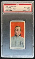 1909-11 T206 Piedmont Ty Cobb Portrait Red PSA 1 (MK)
