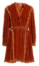 Ulla Johnson Long Sleeve Silk-Blend Mini Dress. M