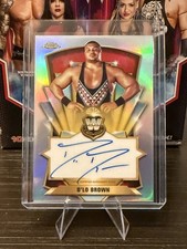 2026 Topps Chrome WWE Legendary Chrome Autograph D'Lo Brown On Card Auto