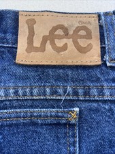 vintage Lee 203 Riders denim jeans, potentially a 1980s model made in the USA