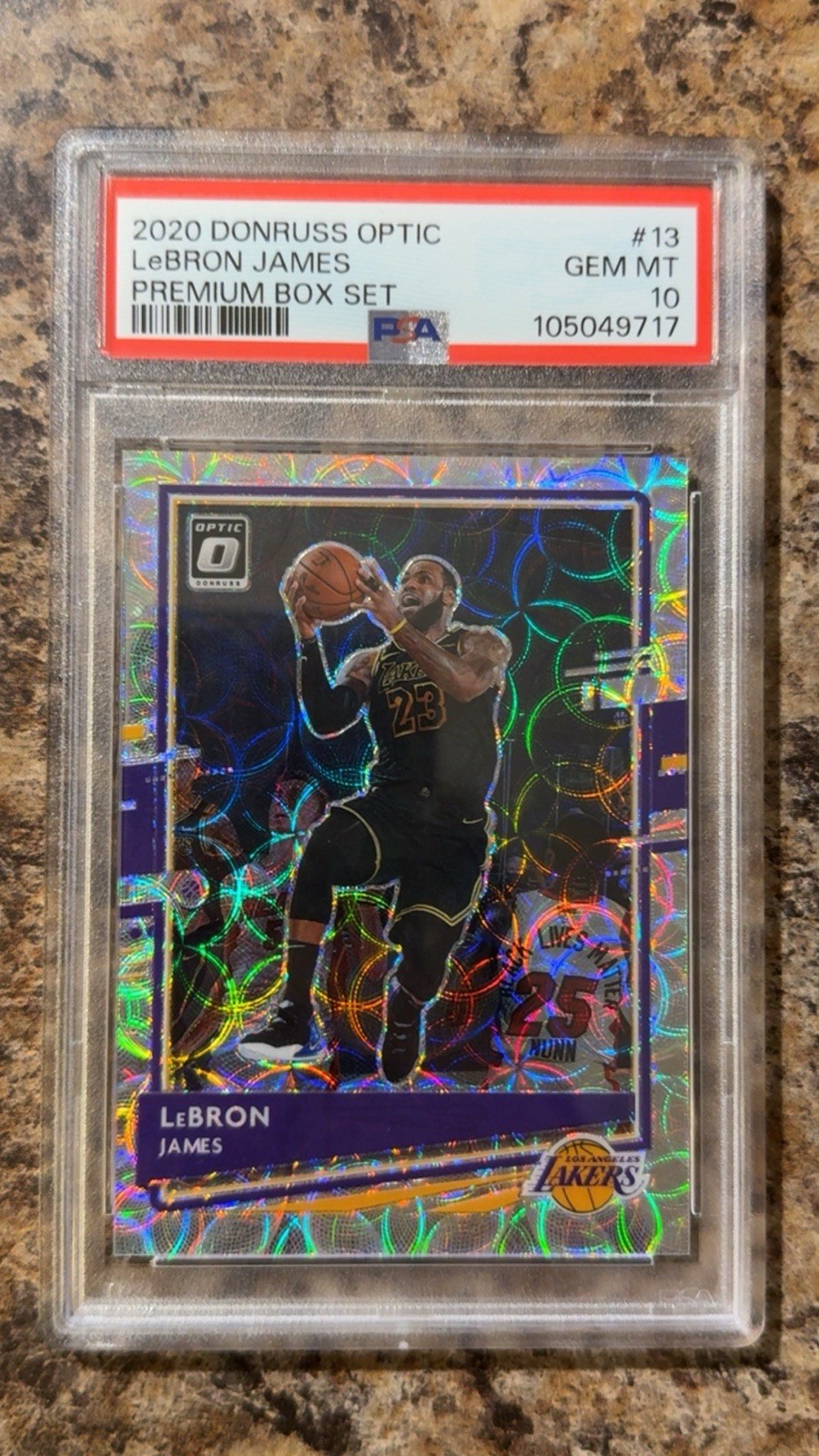 2020 PANINI DONRUSS OPTIC #13 LEBRON JAMES PREMIUM BOX SET /249 low pop PSA 10🔥