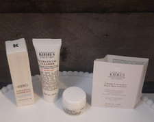 Kiehl's Skin Care Set Cleanser Moisturizer Dark Spot Facial Balm -Travel Sizes