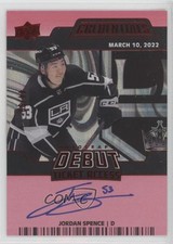 2023-24 Upper Deck Credentials Red /99 Jordan Spence #DTAA-JO Auto 13og