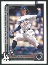 2025 Topps #204 Justin Wrobleski RC Los Angeles Dodgers 44888