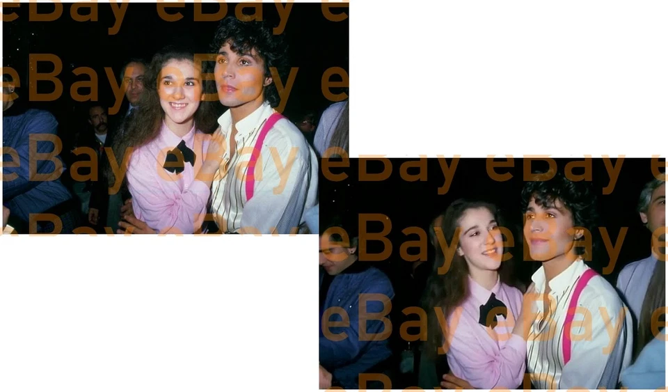 RARE LOT 2 PHOTOS JEAN LUC LAHAYE & CELINE DION EN 1984 A PARIS - Photo 1/1