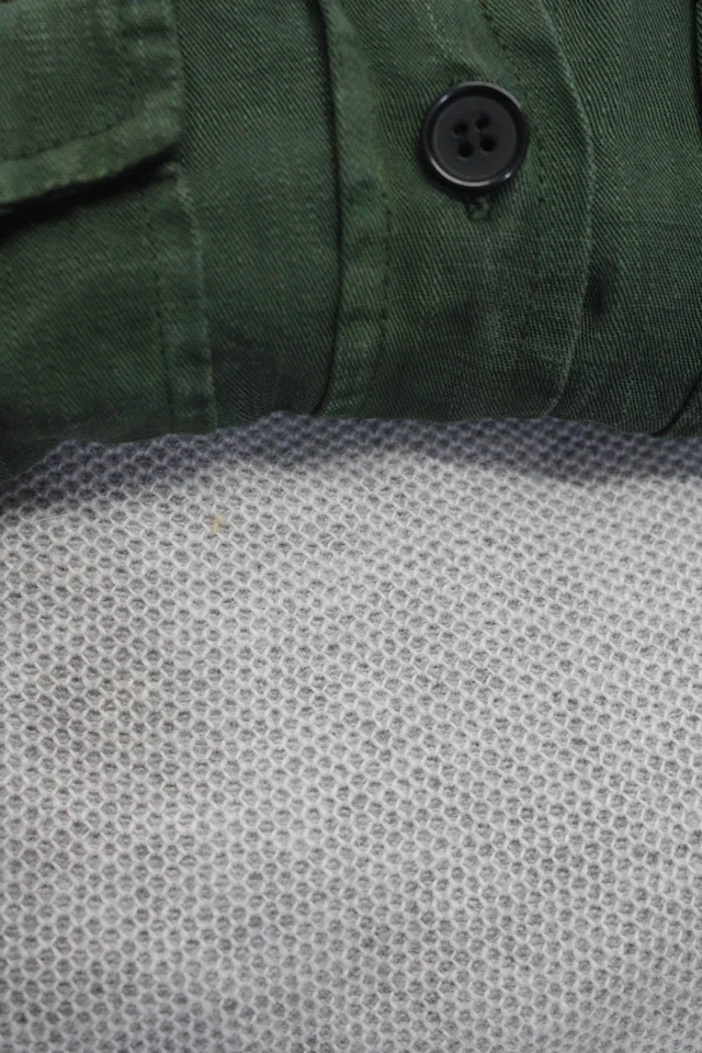 Vestido Camisa Zara Mujer Club Monaco Mujer Abotonada Verde Gris Talla S Lote 2 Foto 2 de 3