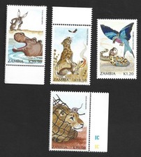 Zambia #523-526 1991 Children's Stories set of 4 MNH