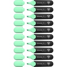 Schneider Pastel Job Highlighter Marker, Chisel 1 Count Pack of 10 , Mint