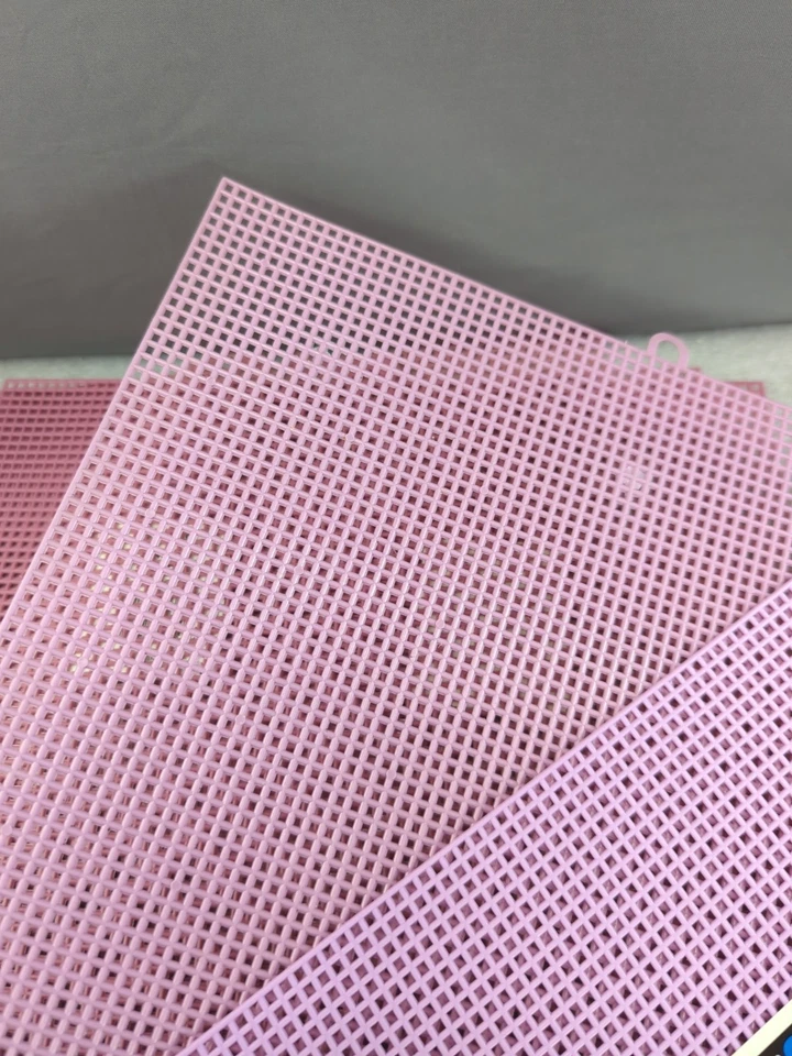 Lot of 5 Plastic Canvas Mesh Sheets Rose Pink by Darice Mesh Size 10.5 X 13.5 - Image 4 of 4