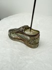 Vintage Godinger Silver Art Plated High Heel Loafer Oxfords Shoes Note Holders — photo 7