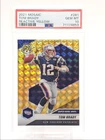 TOM BRADY 2021 MOSAIC SUPER BOWL MVPS REACTIVE YELLOW PRIZM GEM PSA 10 Q0004