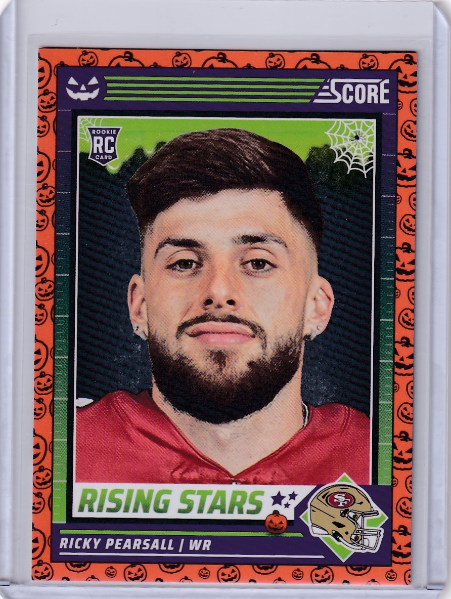 2024 Score-A-Treat Halloween Orange Pumpkin Rookie Ricky Pearsall #42 RC