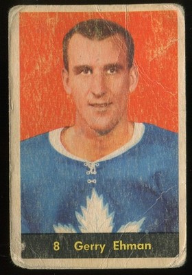 1960-61 Parkhurst #8 Gerry Ehman Toronto Maple Leafs