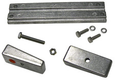 NAVALLOY ALLUMINIO SUPPORTO STAFFA E ANODO CAMBIO 40HP 50HP 60HP MARINER Fuoribordo