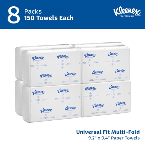 Kleenex Professional Universal Multifold Paper Towels, Bulk (02046), Absorben... - Picture 2 of 9