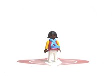 Playmobil Action Figure Ethnic Child Red Shirt