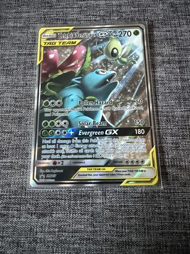 Pokémon TCG Celebi & Venusaur GX SM167 Sun & Moon Promo Tag Team