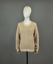 ISABEL MARANT ETOILE Women's Beige Chunky Knit Sweatshirt Sweater Size 1