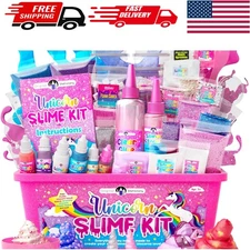 Creative Unicorn Glow Slime Kit: Spark Imagination with 25+ Colorful Add-Ins