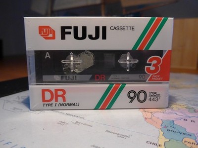 Fuji DR 90 Audio Tapes Kassetten Neu OVP 3x IEC I / Type I Normal Pos.