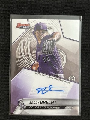 Brody Brecht Auto 2025 Bowmans Best Base Insert Add To Your Collection Now !!!