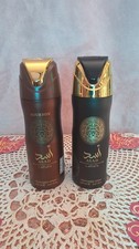 Lattafa 2 Men's Asad Bourbon  Black Asad Deodorant Spray 6.7 oz Fragrances New