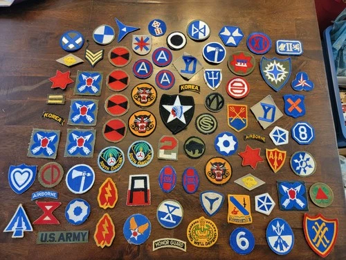 Vintage World War 2 Military Patch Lot WW2 (80 Total)