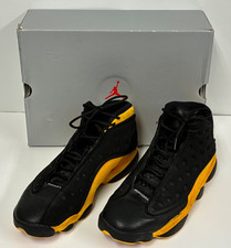 NIKE AIR JORDAN RETRO 13 CARMELO ANTHONY CLASS 2002 UK 8 EU 42.5 GOLD BLACK BOX