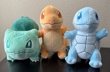 Pokemon Select Tonal Charmander Squirtle Bulbasaur Plush Wicked Cool Toys 8"
