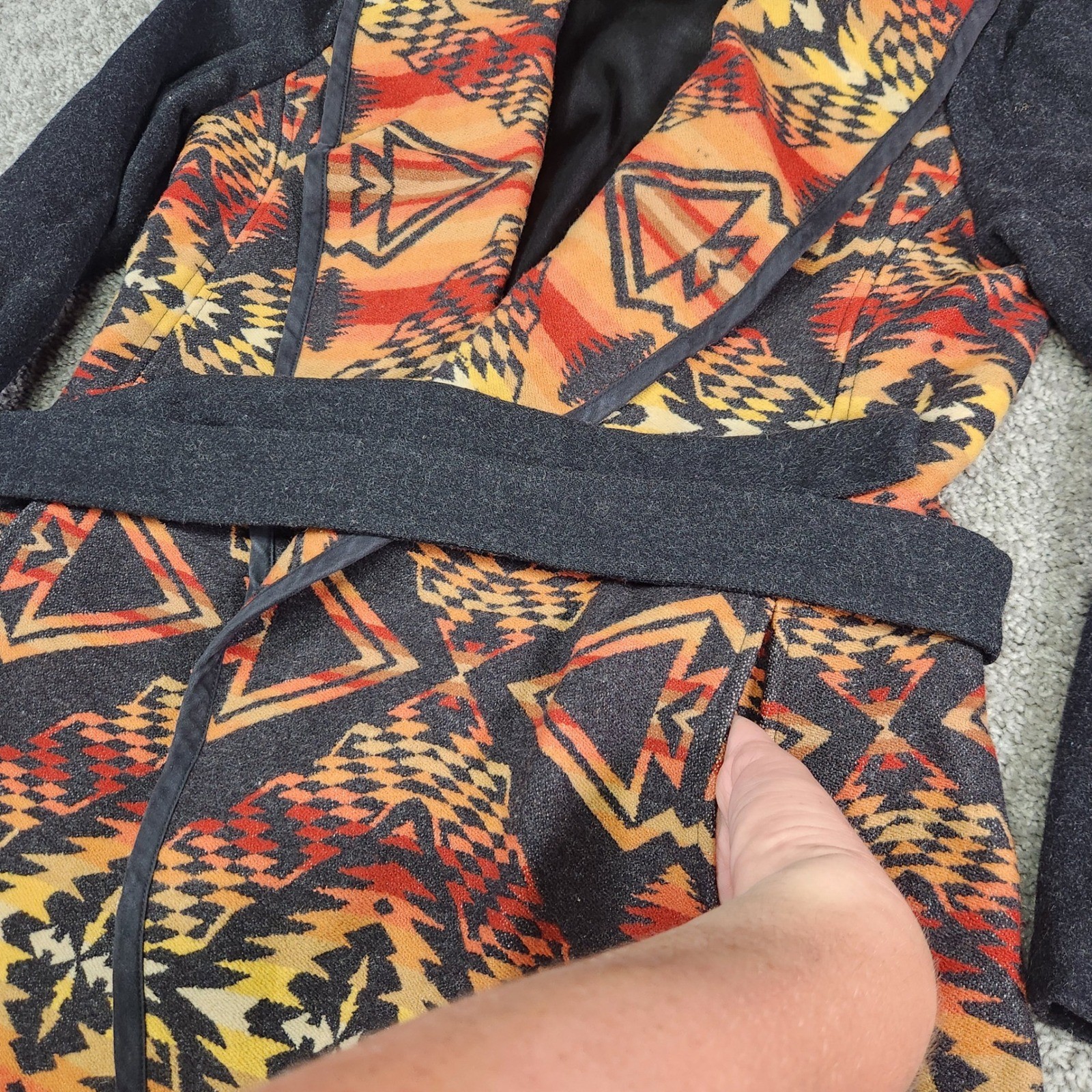 Pendleton Wool Wrap Cardigan Small Southwestern A… - image 5