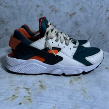 Nike Air Huarache Rainforest Men's Size 13 Shoes White Green Athletic Sneakers