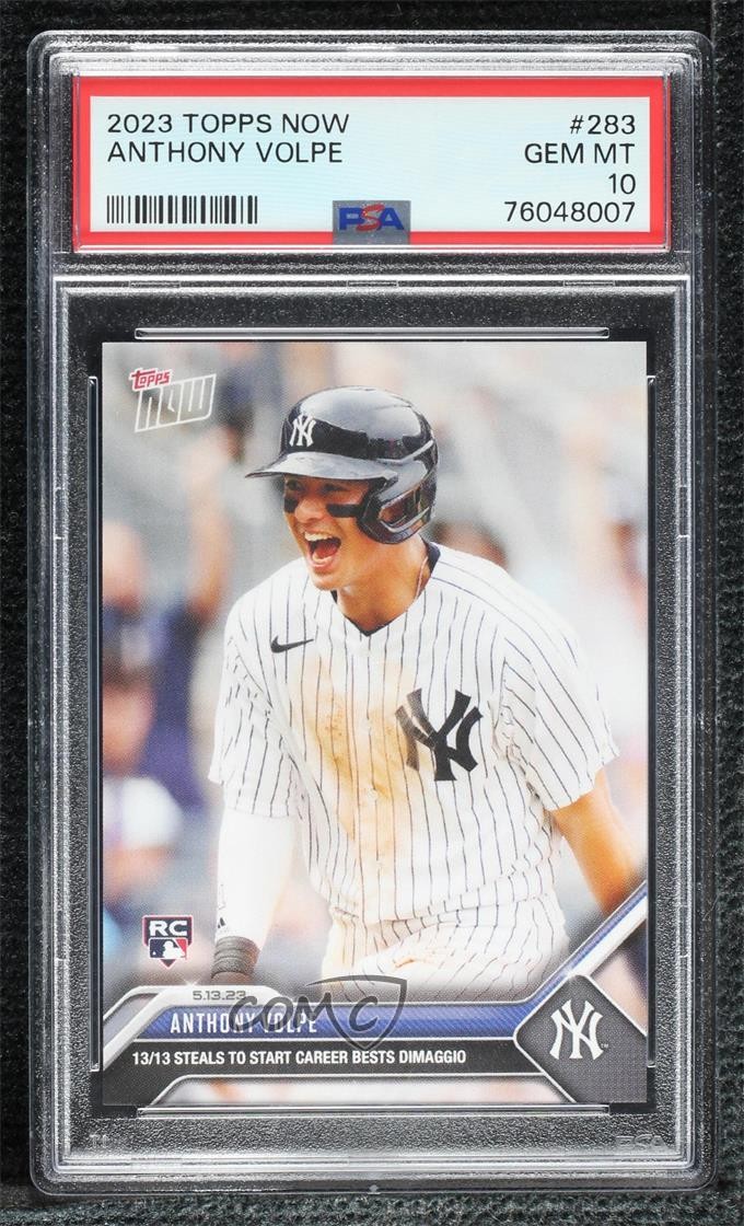 2023 Topps Now /3406 Anthony Volpe #283 PSA 10 GEM MT 16r2