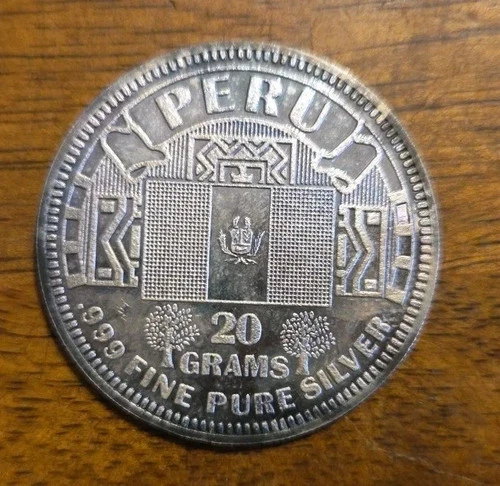 Peru THE SILVER MINT Nations 20 gram 999 FINE Silver Round