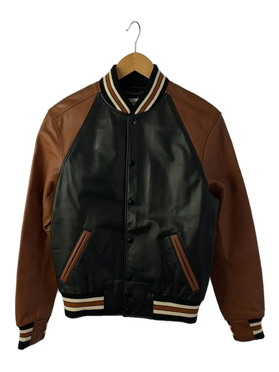 Giacca Coach stadio pelle 44 pelle bovina nera 57288 usata