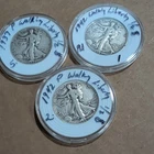 90% Silver Half Dollar Walking Liberty Lot 1937P 1942P and 1942P Nice Aging #93