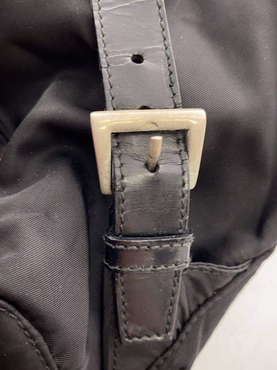 PRADA Backpack Rucksack Nylon Black Solid Used - image 8